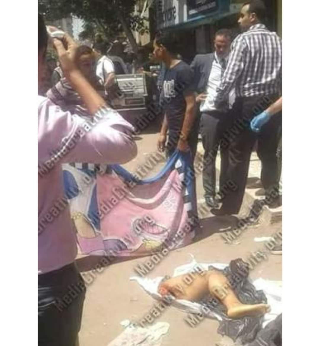 صورة أشلاء الجثة حينما تم العثور عليها